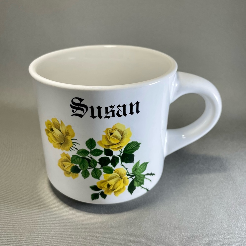 Vintage Mug ‘Susan’ Yellow Roses